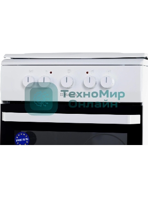 Плита электрическая Hansa FCEW53000 белый, конфорок 4 шт, духовка 68 л, 50 см x 85 см x 60 см