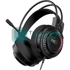 Гарнитура Genius HS-GX570U чёрный, проводная, USB, подсветка