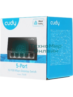 Коммутатор Cudy FS105, 5×100 Мбит/с