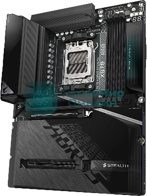 Материнская плата Gigabyte X870 AORUS STEALTH, AM5, AMD X870, 4xDDR5, 2xSATA, 4xM.2, 1xPCIe 5.0 x16, 1xPCIe 4.0 x16, 1xHDMI, 1x5Gb LAN, Wi-Fi 7, Bluetooth 5.4, 2xUSB-C 40Gbps (USB4), 1xUSB-C 10Gbps, 4xUSB-A 10Gbps, 4xUSB-A 5Gbps, 4xUSB-A 2.0, 3x3.5 мм + S/PDIF оптический, 7.1, ATX