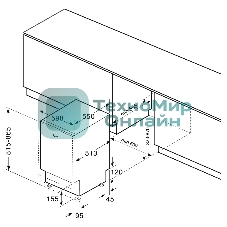 Встраиваемая посудомоечная машина KRONA AMMER 60 BI K, белый, 59.8 см, 12 компл., 57 дБ, класс A++
