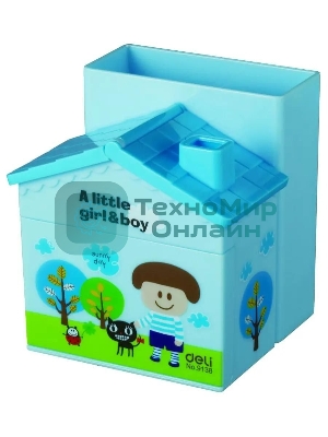 Подставка Deli E9138 Домик для письменных принадлежностей, ассорти, пластик