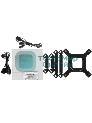 Кулер для процессора DEEPCOOL AG620 BK ARGB V2 черный 120мм алюминий+медь 1850rpm 29.4db 4-pin 260W 157мм