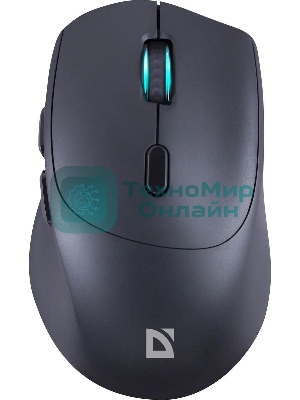 Мышь беспроводная Defender Effect X MS-095 черный, 1600 dpi, радиоканал, USB, кнопки - 6
