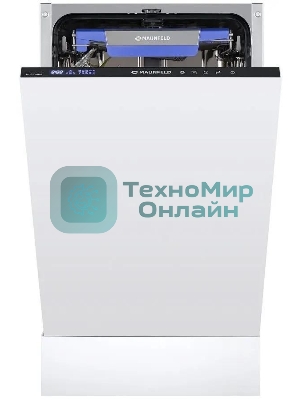 Встраиваемая посудомоечная машина Maunfeld MLP-08IMR, белый/черный, 44.5 см, 10 компл., 47 дБ, класс A++