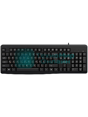 Клавиатура Acer OKW500 черный USB Multimedia (ZL.KBDEE.01T) кабель 1.8м