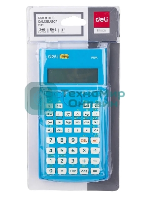 Калькулятор научный Deli E1710A/BLU синий 10+2-разр.