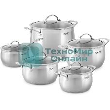 Набор посуды 10 предметов Rondell Admiring RDS-1610 (кастрюли с/кр 18 см, 20 см, 22 см, 24 см, ковш с/кр 16 см)