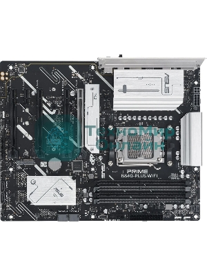 Материнская плата ASUS PRIME B840-PLUS WIFI, AM5, AMD B840, 4xDDR5, 4xSATA, 3xM.2, 1xPCIe 4.0 x16, 1xPCIe 3.0 x16, 2xPCIe 3.0 x16, 1xPCIe 3.0 x1, 1xDP, 1xHDMI, 1x 2.5Gb LAN, 8xUSB-A, 3x3.5 мм, 7.1, ATX