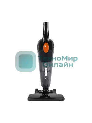 Пылесос вертикальный BBK BV2900 черный/оранжевый, питание от сети, 170 Вт, уборка сухая, пылесборник 0.8 л