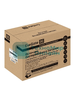 Источник бесперебойного питания ExeGate EP287659RUS SpecialPro Smart LLB-3000.LCD.AVR.C13.RJ.USB 3000VA/1800W, LCD, AVR, 6*IEC-C13, RJ45/11, USB, черный