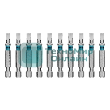 Бита Gross 113025 SL5,0х50 мм, сталь S2, шестигр., 10 шт.