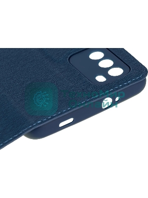 Чехол (флип-кейс) DF poFlip-03 для Xiaomi Poco M3 синий