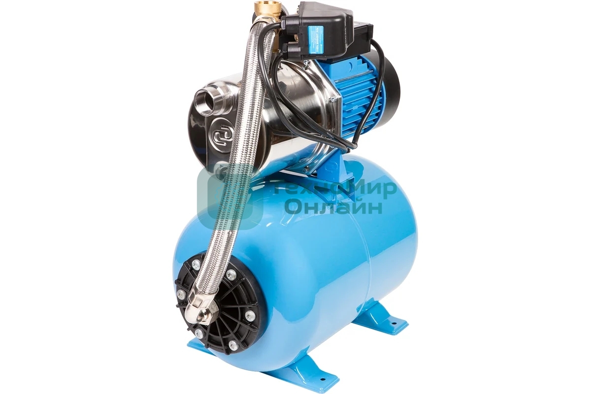 Насосная станция ДЖИЛЕКС ДЖАМБО 70/50Н-241100Вт глубина 9м высота 50м 4200л/ч 24л для чистой воды