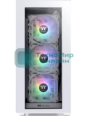 Компьютерный корпус Thermaltake Divider 300 TG ARGb белый без БП ATX 2x120мм 2xUSB 3.0 audio front door bott PSU