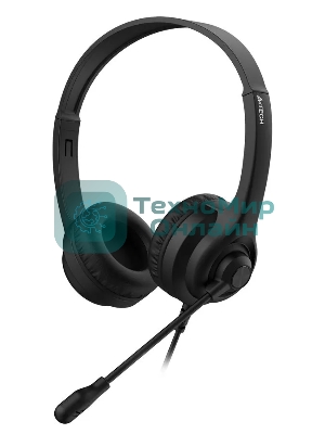 Гарнитура A4Tech HU-8 чёрный, проводная