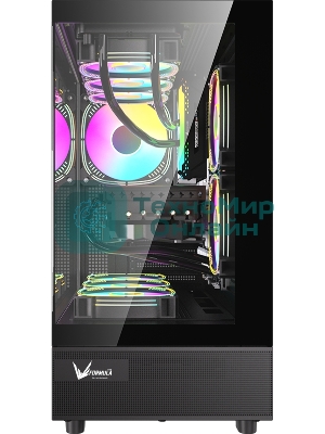 Компьютерный корпус AeroCool/Formula Crystal Z8 COSMIC черный без БП ATX 3x120мм 5x140мм 1xUSB 2.0 1xUSB 3.0 1xUSB3.1 audio bott PSU