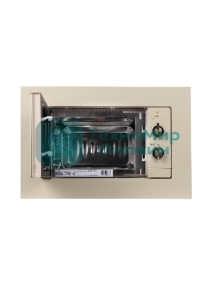 Встраиваемая микроволновая печь Lex BIMO 20.04 IV слоновая кость, 20 л, 700 Вт, переключатели - поворотный механизм