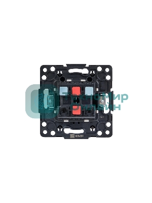 Механизм выключателя EKF EZV10-023-10 Стокгольм PROxima 2-кл. 10А, автоматические клеммы, черный