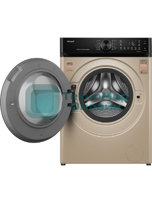 Стиральная машина Weissgauff WM 59411 Direct Drive Inverter Steam Champagne золотистая, загрузка фронтальная 11кг, 1400 об/мин., класс: A+++