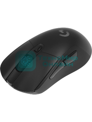 Мышь игровая Logitech G703 Lightspeed черная, сенсор 100-25600dpi (Hero25K), беспроводная 2.4GHz + USB 1,8м, 5 программируемых кнопок + колесо прокрутки, RGB-подсветка, под правую руку