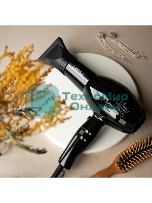 Фен Aresa AR-3229 черный, 2000 Вт, ионизация