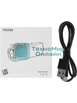 Колонка портативная Tecno S5 Square черный 30W 1.1 BT 4000mAh (S5)