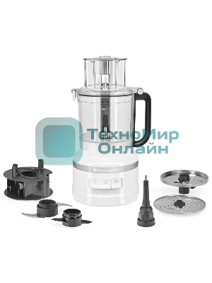 Кухонный комбайн KitchenAid 5KFP1318EWH, мощность 400 Вт, объем чаши 3.1 л, импульсный режим, белый