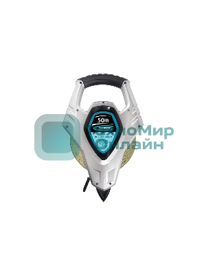 Рулетка геодезическая Gross 31480 50 мх13 мм откр. корп. металл. лента super-нейлон двуст. шкала