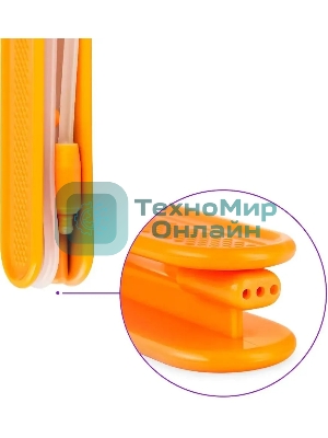 Ирригатор Kitfort КТ-2957-4 оранжевый/белый, от аккумулятора, 320 мл, 3 режима