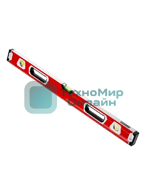 Уровень алюминиевый Matrix, магнит фрезерованный, 3 глазка 2 комп, рукоятки, 800 мм