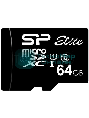 Флеш карта microSDXC 64Gb Class10 Silicon Power SP064GbSTXBV1V20 Elite w/o adapter