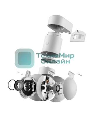 Камера видеонаблюдения Ubiquiti UniFi Protect Camera G5 PTZ 2K (4Mp), 30 к/с, ƒ/1.85–ƒ/2.4, IP66, ИК-подсветка до 20 м