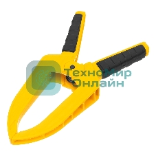 Струбцина клещеобразная Denzel удлиненная 50 х 80 мм двухкомпонентные рукоятки