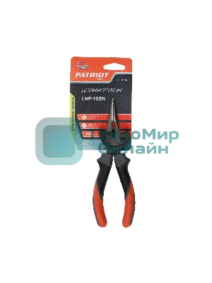 Длинногубцы PATRIOT LNP-160N трехкомпонентная рукоятка, 160 мм