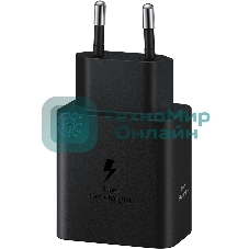 Сетевое зарядное устройство Samsung 45W (USB Type-C порт, кабель USB Type-C в комплекте), черное
