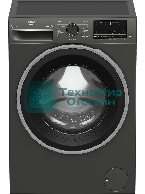 Стиральная машина Beko B3WFR572AB темно-серый, загрузка фронтальная 7 кг, 1200 об/мин., класс: А