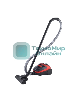 Пылесос Willmark VC-2255CYM красный, 380/1800 Вт, уборка сухая, пылесборник контейнер циклонного типа, 1.5 л