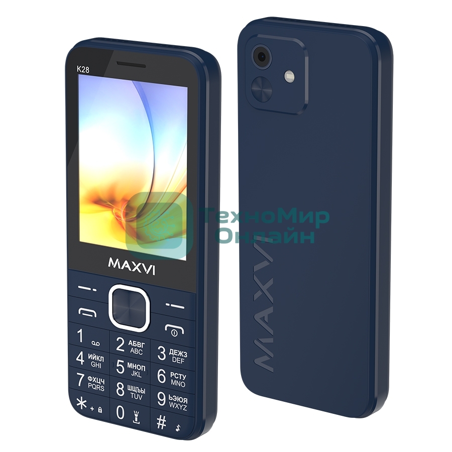 Мобильный телефон Maxvi K28 32/32Mb синий