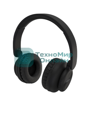 Беспроводные наушники Maxvi MHF-200BT черный, полноразмерные, Bluetooth, встроенный микрофон, до 15 ч