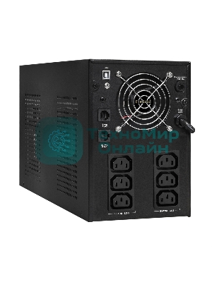 Источник бесперебойного питания ExeGate EP287659RUS SpecialPro Smart LLB-3000.LCD.AVR.C13.RJ.USB 3000VA/1800W, LCD, AVR, 6*IEC-C13, RJ45/11, USB, черный
