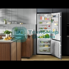 Встраиваемый холодильник Electrolux ENP7TD75S, комбинированный No Frost, Размеры ВxШxГ [мм]: 1884x696x549, сенсорное управление с символьным дисплеем, Динамическая система охлаждения в холодильной камере, система охлаждения в морозильной камере - No Frost, крепление дверцы на направляющих, A++ класс энергопотребления, Большой ящик на телескопических направляющих, MultiSpace, Flexi shelf, Инверторный компрессор