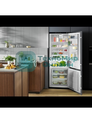 Встраиваемый холодильник Electrolux ENP7TD75S, комбинированный No Frost, Размеры ВxШxГ [мм]: 1884x696x549, сенсорное управление с символьным дисплеем, Динамическая система охлаждения в холодильной камере, система охлаждения в морозильной камере - No Frost, крепление дверцы на направляющих, A++ класс энергопотребления, Большой ящик на телескопических направляющих, MultiSpace, Flexi shelf, Инверторный компрессор