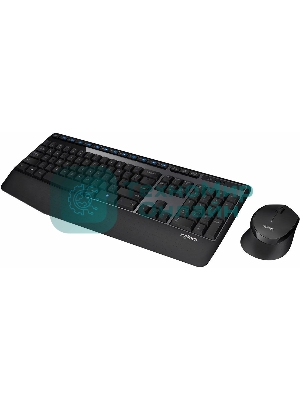 Комплект клавиатура+мышь Logitech MK345 беспроводной, USB, 1000 DPI, чёрный/серый