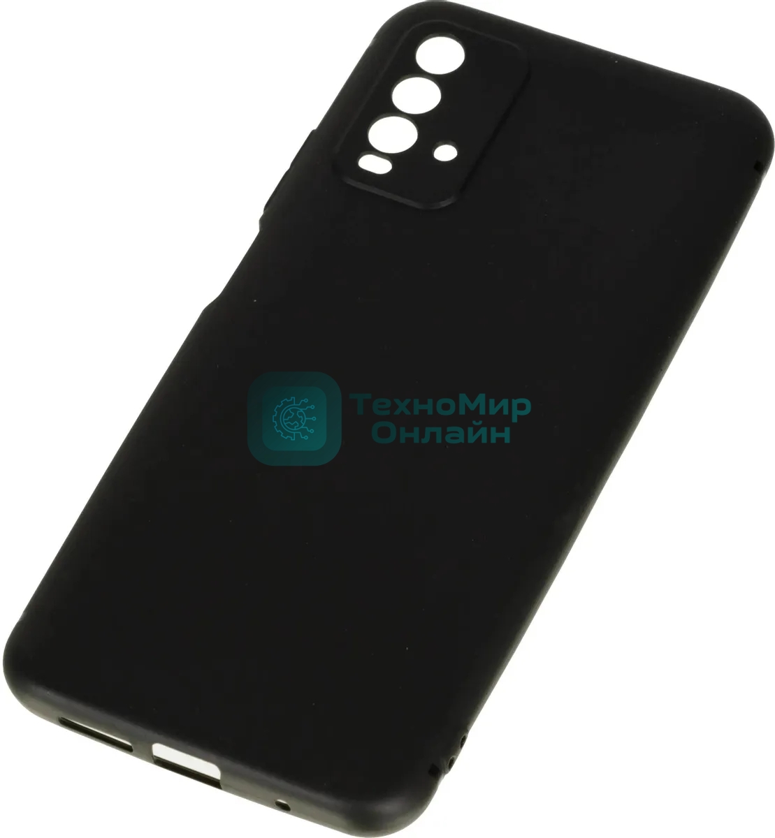 Чехол (клип-кейс) BORASCO Silicone Case, для Xiaomi Redmi 9t, черный