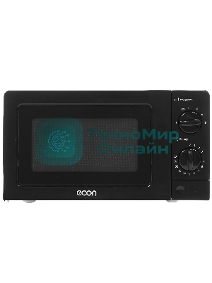 Микроволновая печь ECON ECO-2031M черный, 20 л, 700 Вт, переключатели - поворотный механизм