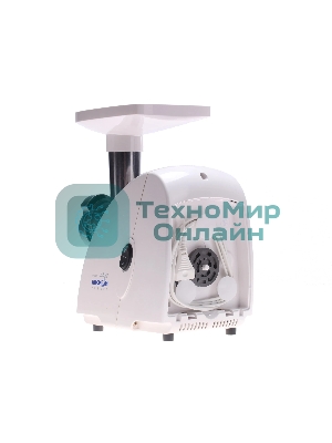 Мясорубка электрическая Аксион М31.01 белый, 1500 Вт, 1.7 кг/мин, реверс, защита от перегрузки, насадки - 4