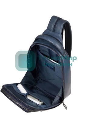 Рюкзак слинг мужской Piquadro Solm CA7028S141/AV серо-голубой кожа