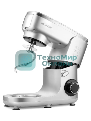 Кухонная машина Hyundai HYM-S7651 планетар.вращ. 1400Вт серебристый