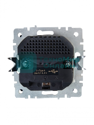 Розетка 1-местная IEK BRITE РЮш10-2-БрА (BR-R14-16-U21-D31-K47) с заземлением, с защитными шторками, 16А, с USB A+A 5В 3,1А, алюминий